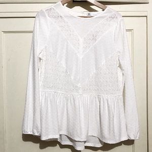 DR2 Lace Peplum Top